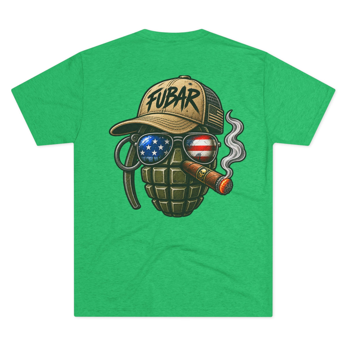 Vintage Pin-Up Soldier & 'FUBAR' Grenade Design