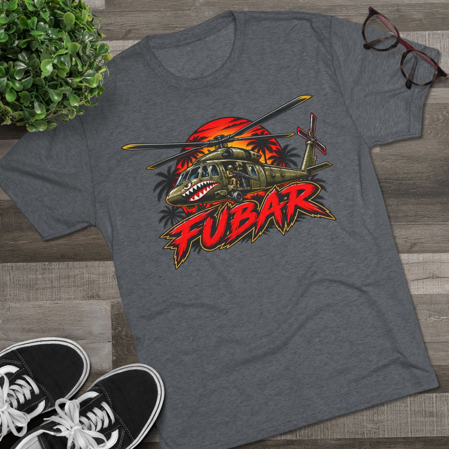 FUBAR Military Helicopter Tee