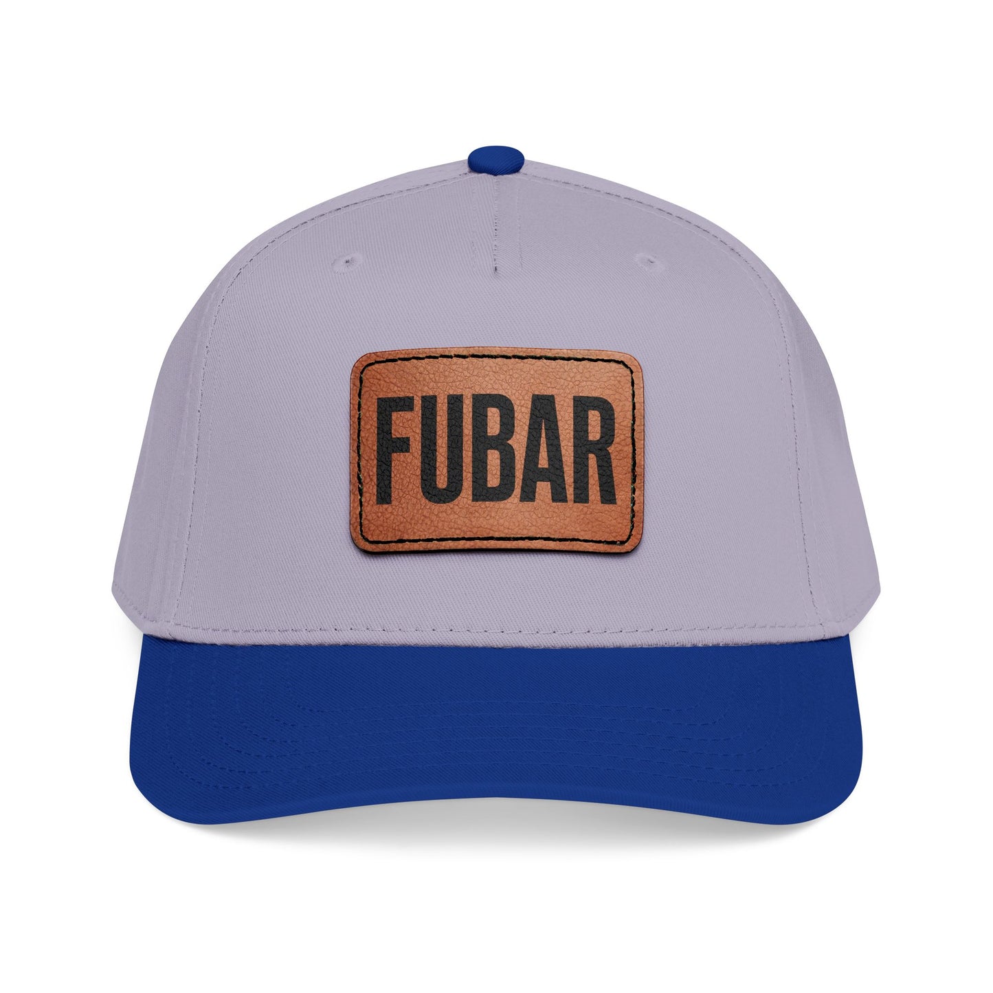 FUBAR Classic Leather Patch Hat
