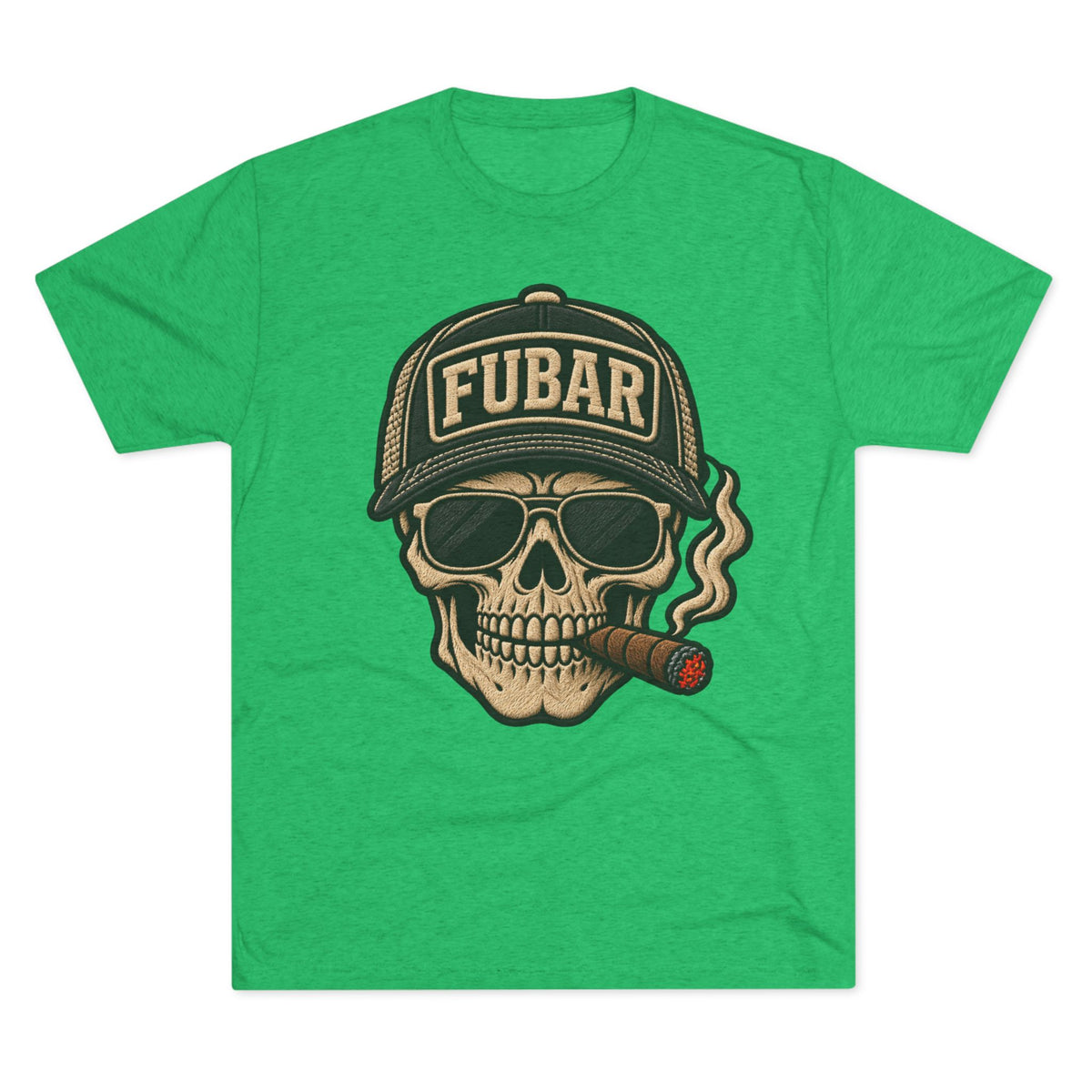 FUBAR Skull Cigar T-Shirt