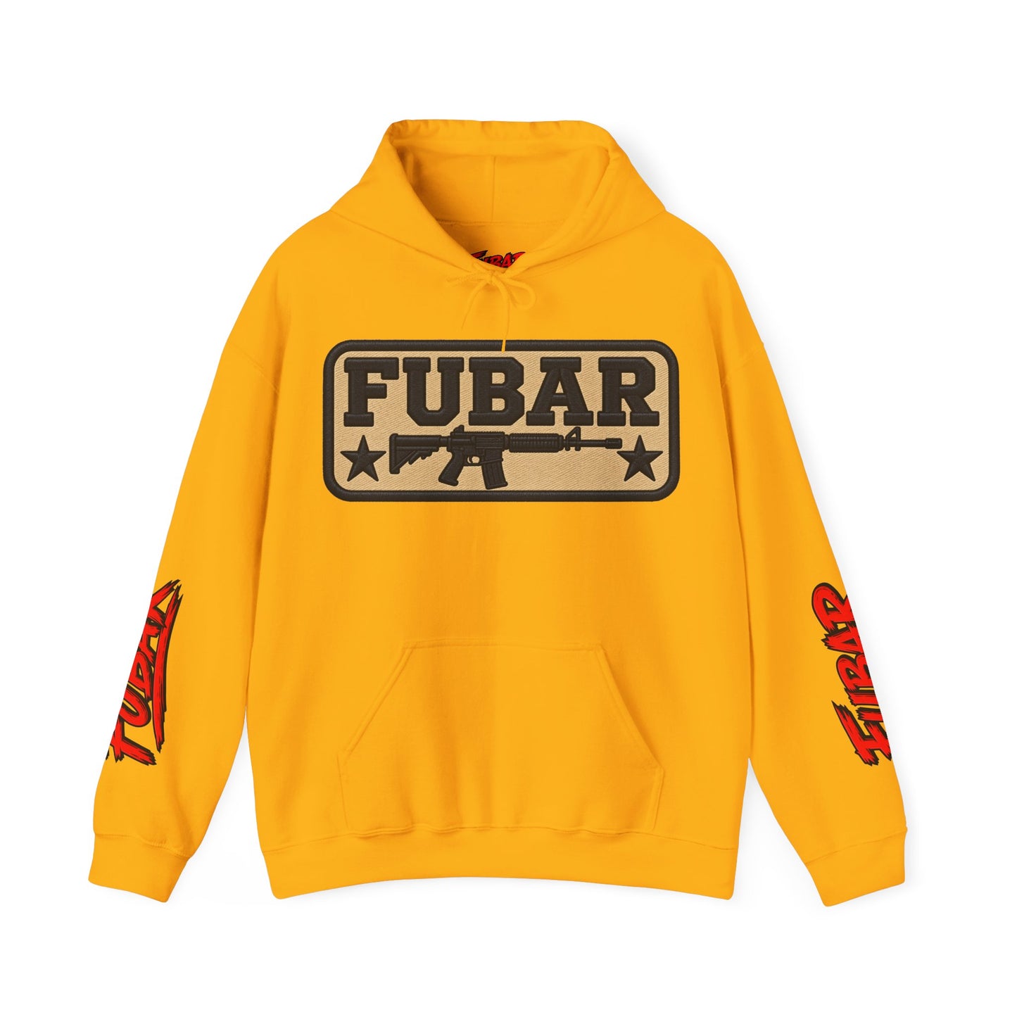 FUBAR Military Pinup Hoodie — Support Our Troops Graphic Sweatshirt