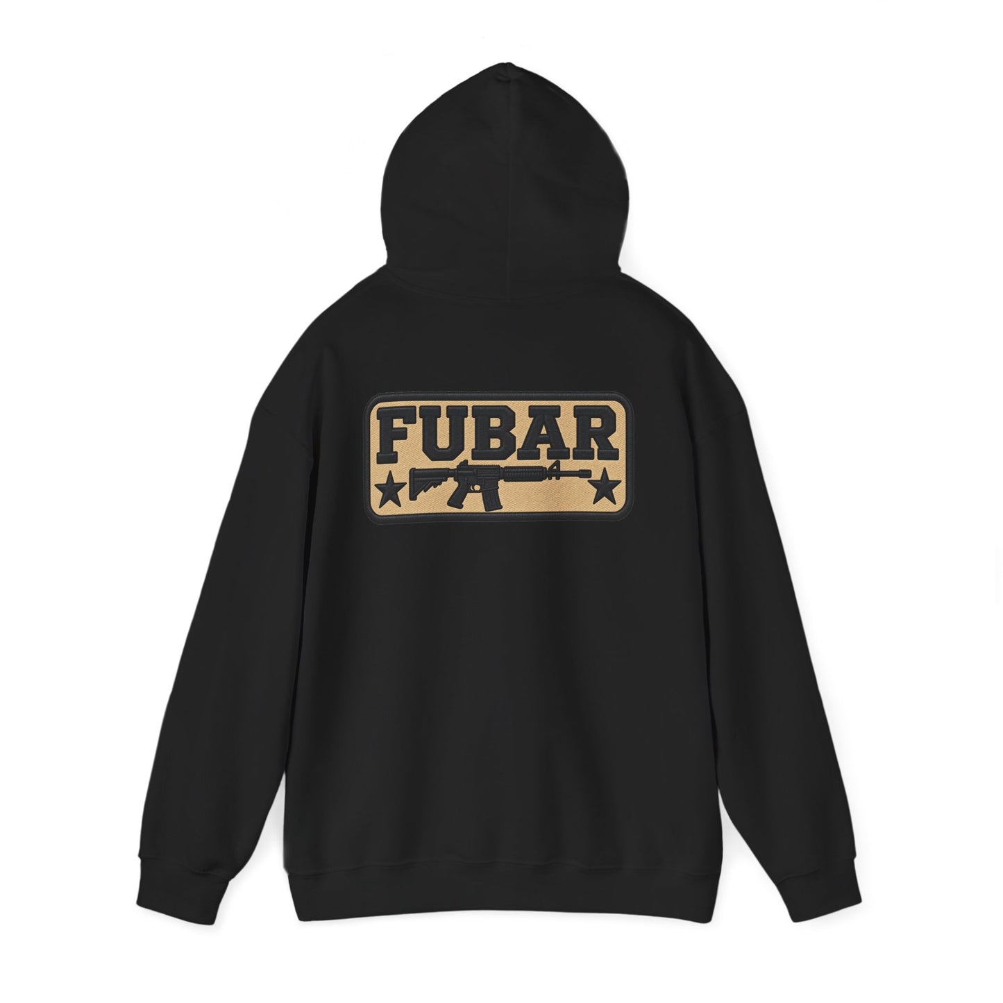 Military-Inspired Gun Graphic Pullover