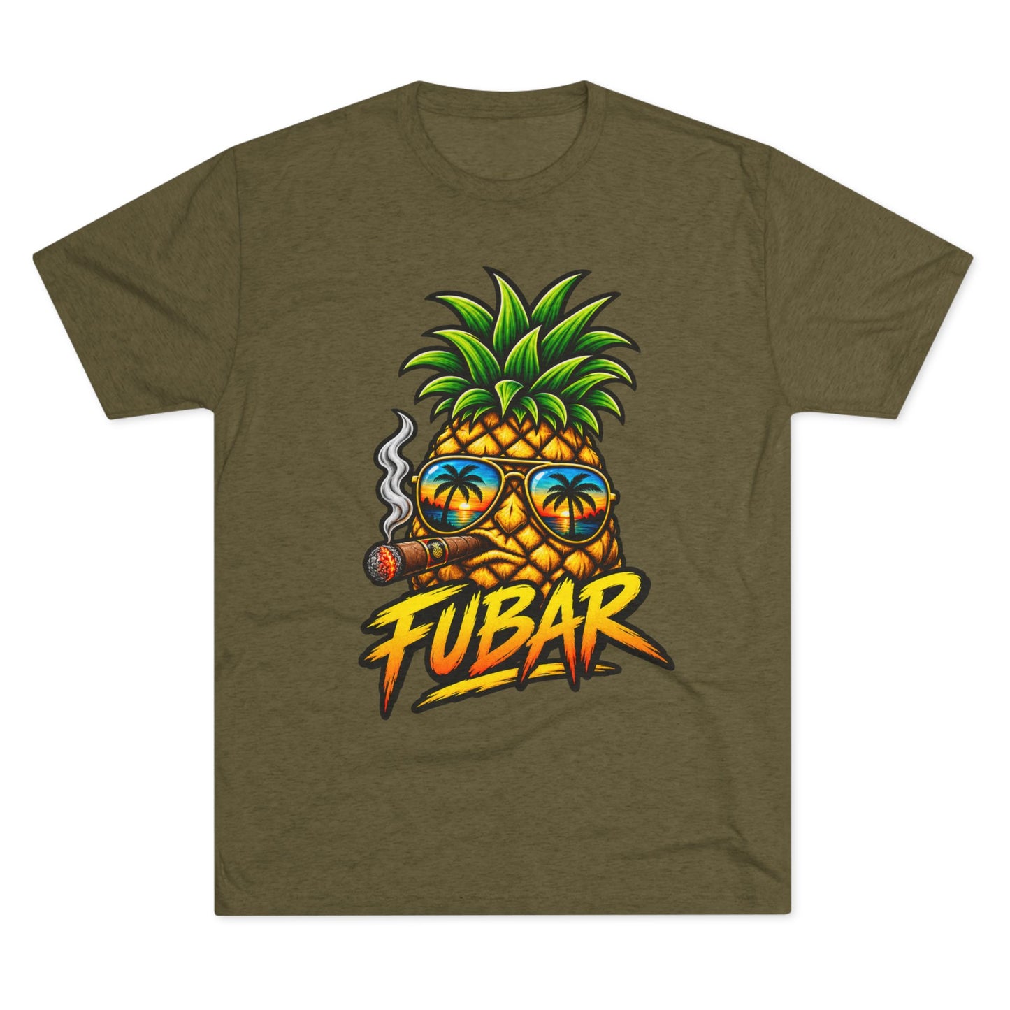FUBAR Pineapple T-Shirt — Tropical Sunglasses Graphic Tee