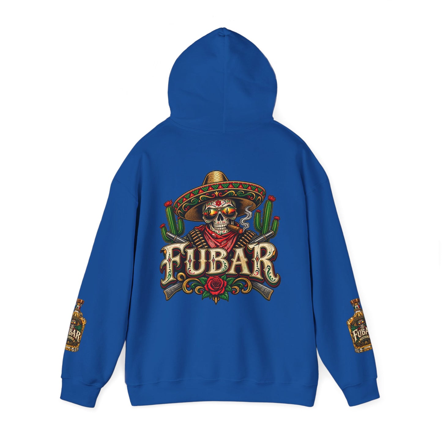 FUBAR Skull Hoodie – Day of the Dead Party Pullover