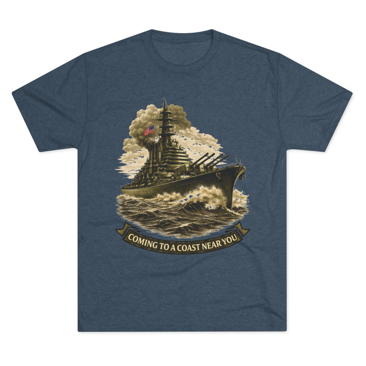 "Coming to a Coast Near You" Vintage Naval Graphic