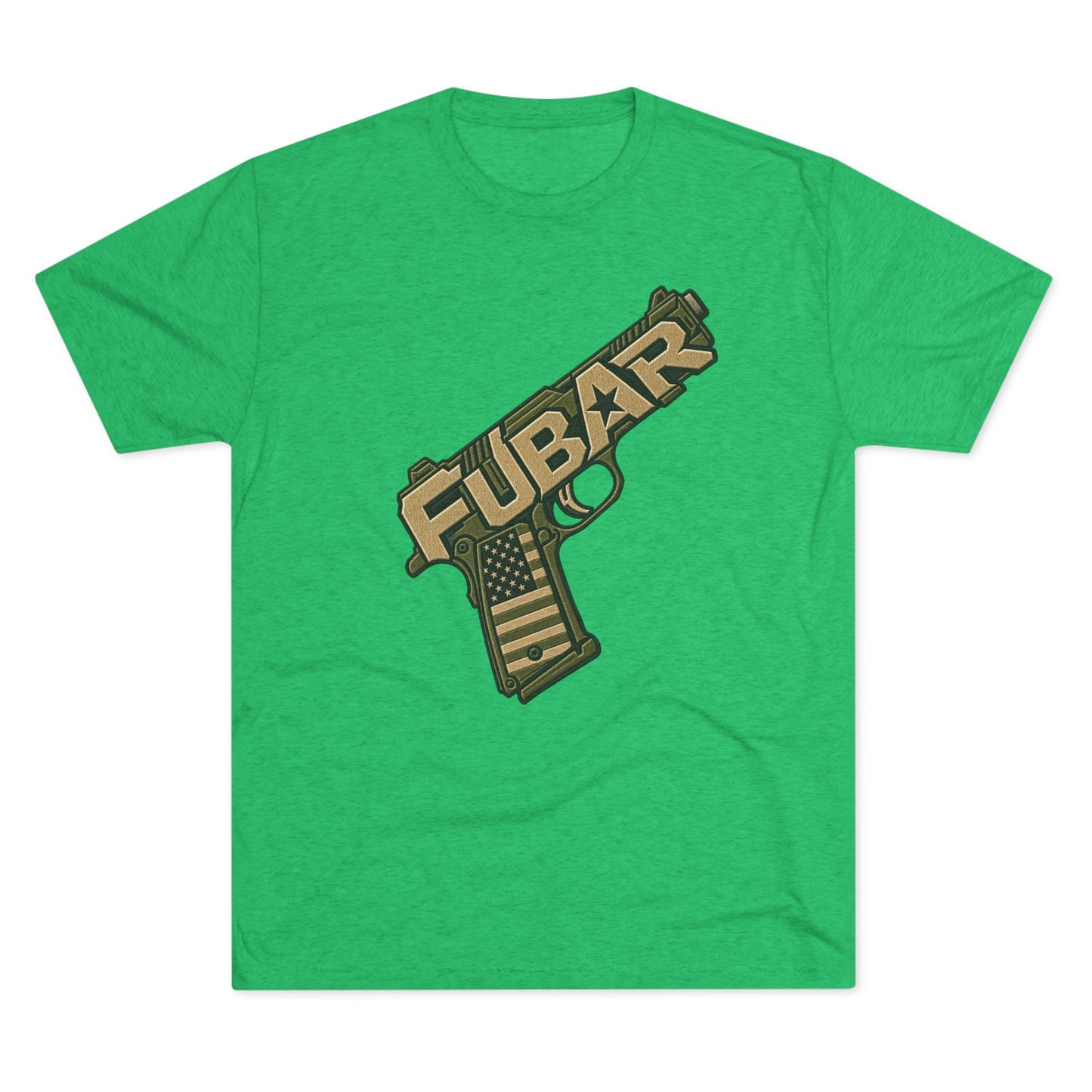 Fubar Military Flag Pistol Design Shirt