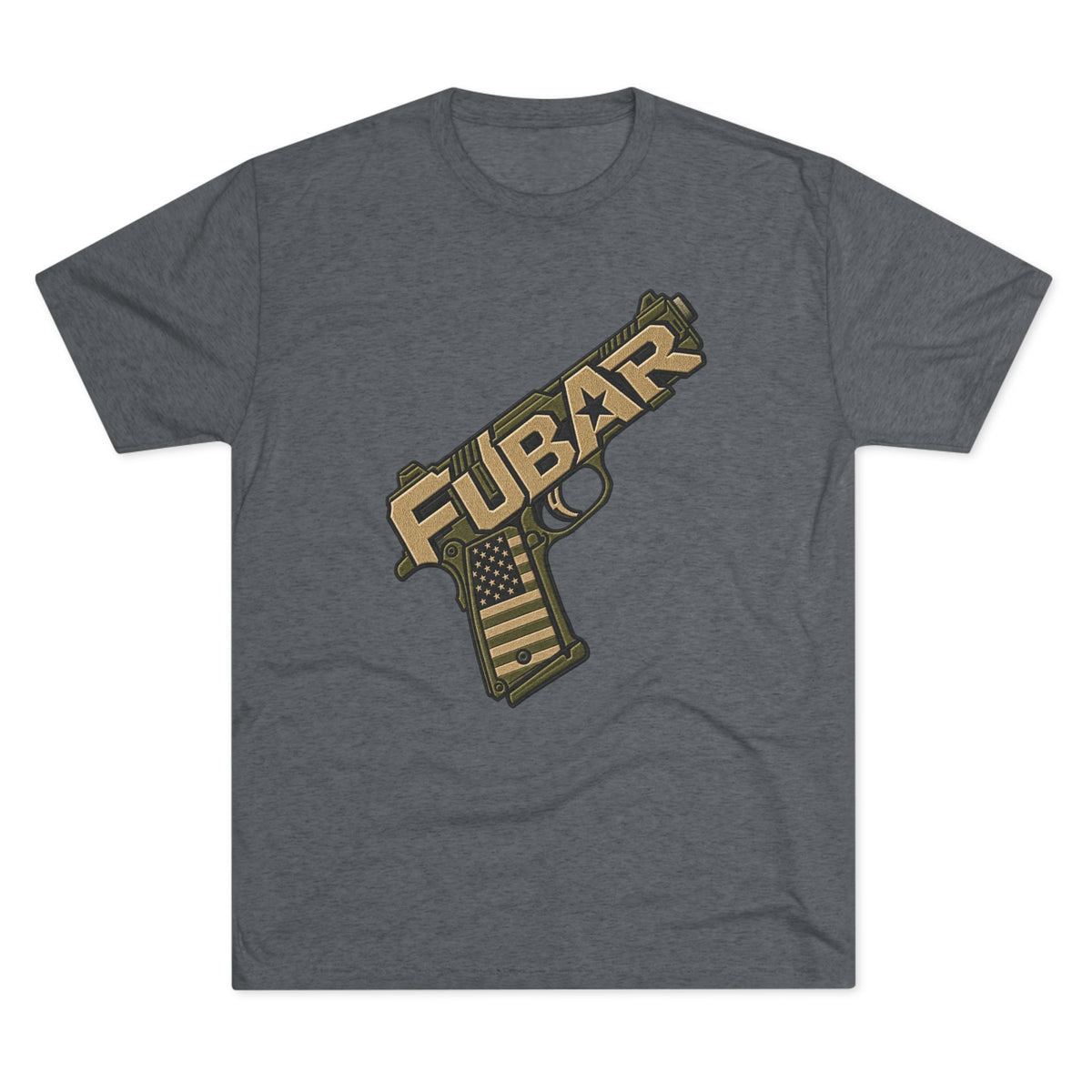 Fubar Military Flag Pistol Design Shirt