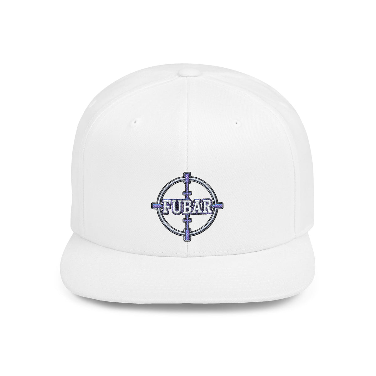Snapback Hat — FUBAR Target Logo Flat-Bill Cap