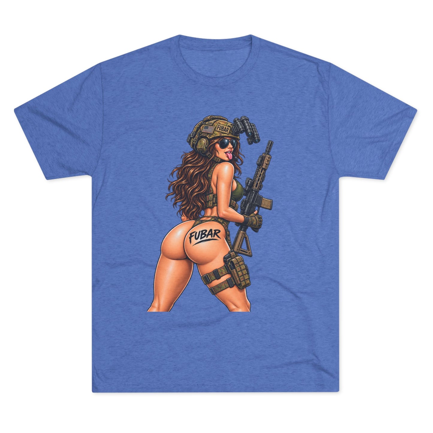 FUBAR Tactical Pin-Up T-Shirt With Gun