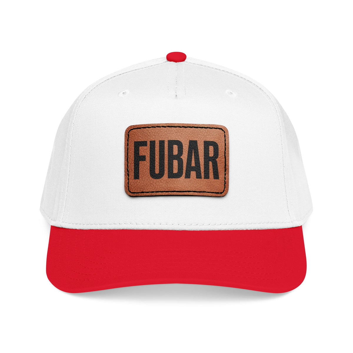 FUBAR Classic Leather Patch Hat