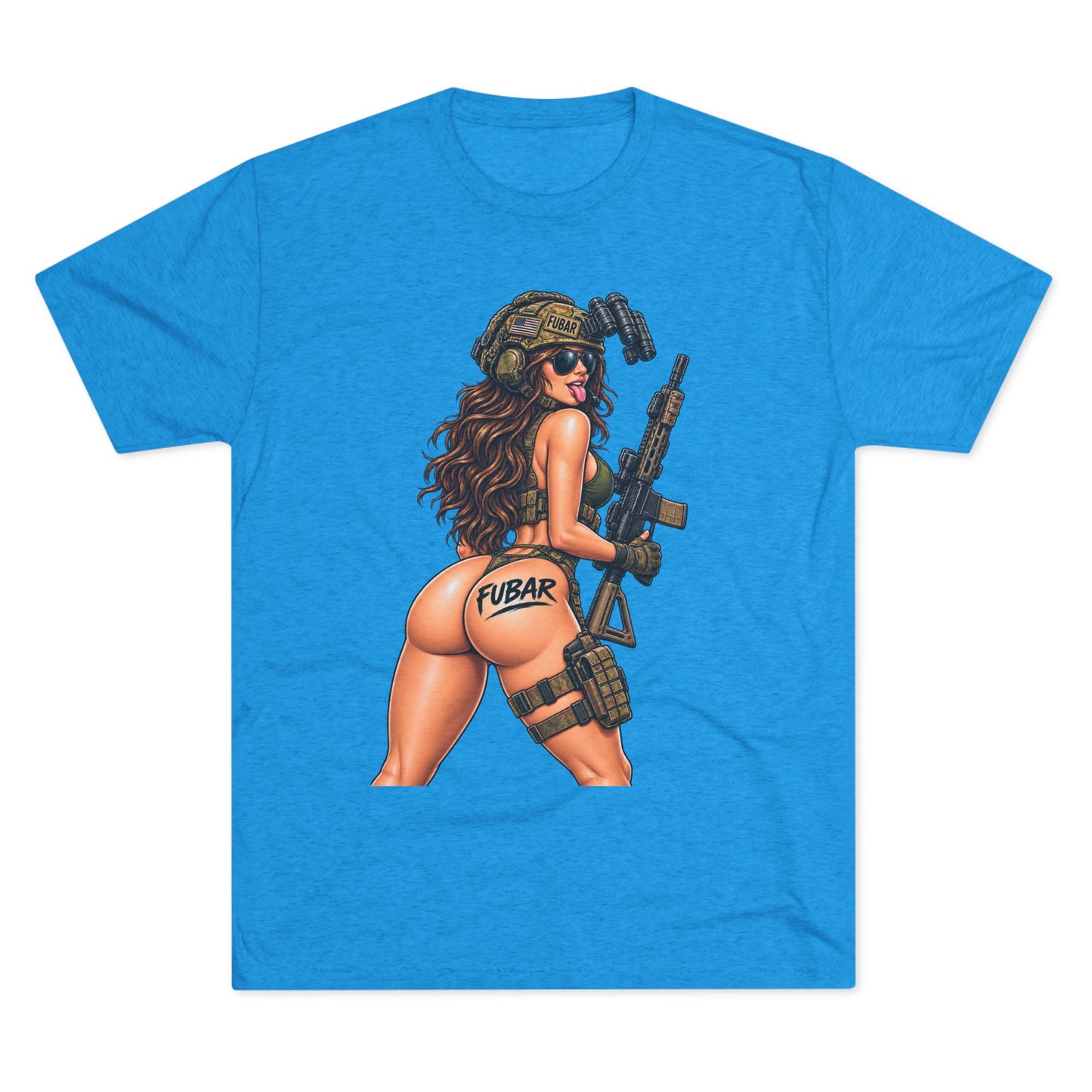 FUBAR Tactical Pin-Up T-Shirt With Gun