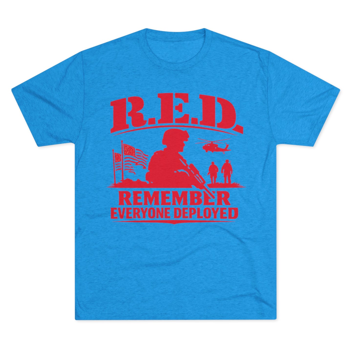 Remember Everyone Deployed (R.E.D.) Tee — FUBAR Badge Back