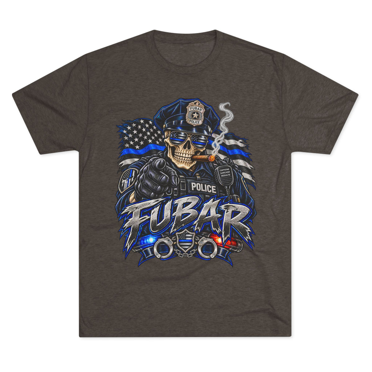 Police FUBAR Skull Tee