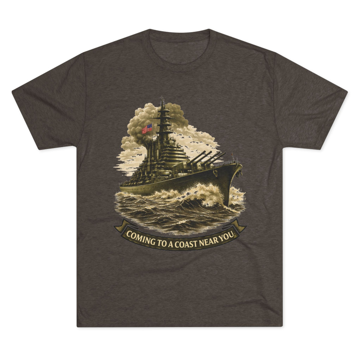 "Coming to a Coast Near You" Vintage Naval Graphic