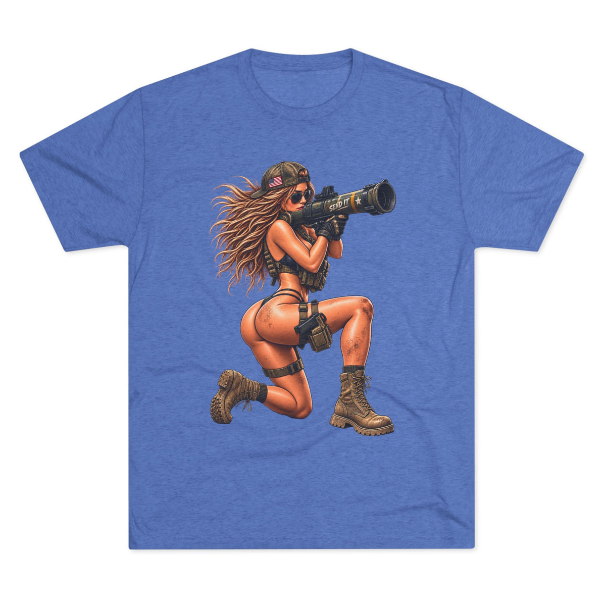 FUBAR Tactical Pin-Up Tee — Rocket Launcher Girl Graphic T-Shirt
