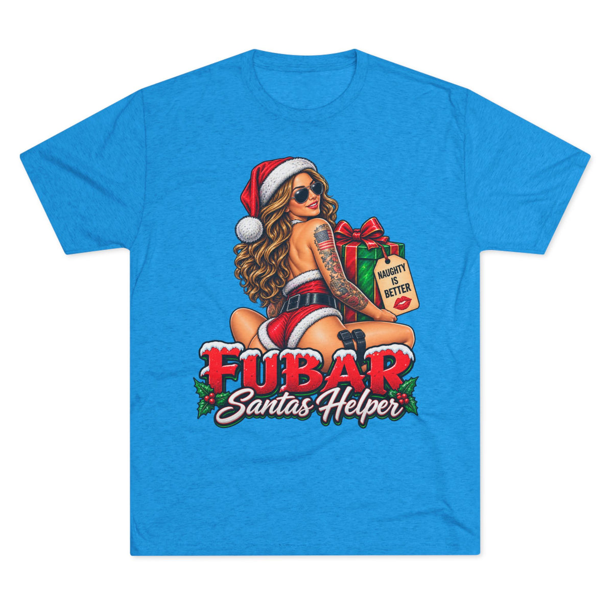 “FUBAR Santa’s Helper” Holiday Pinup Graphic T-Shirt