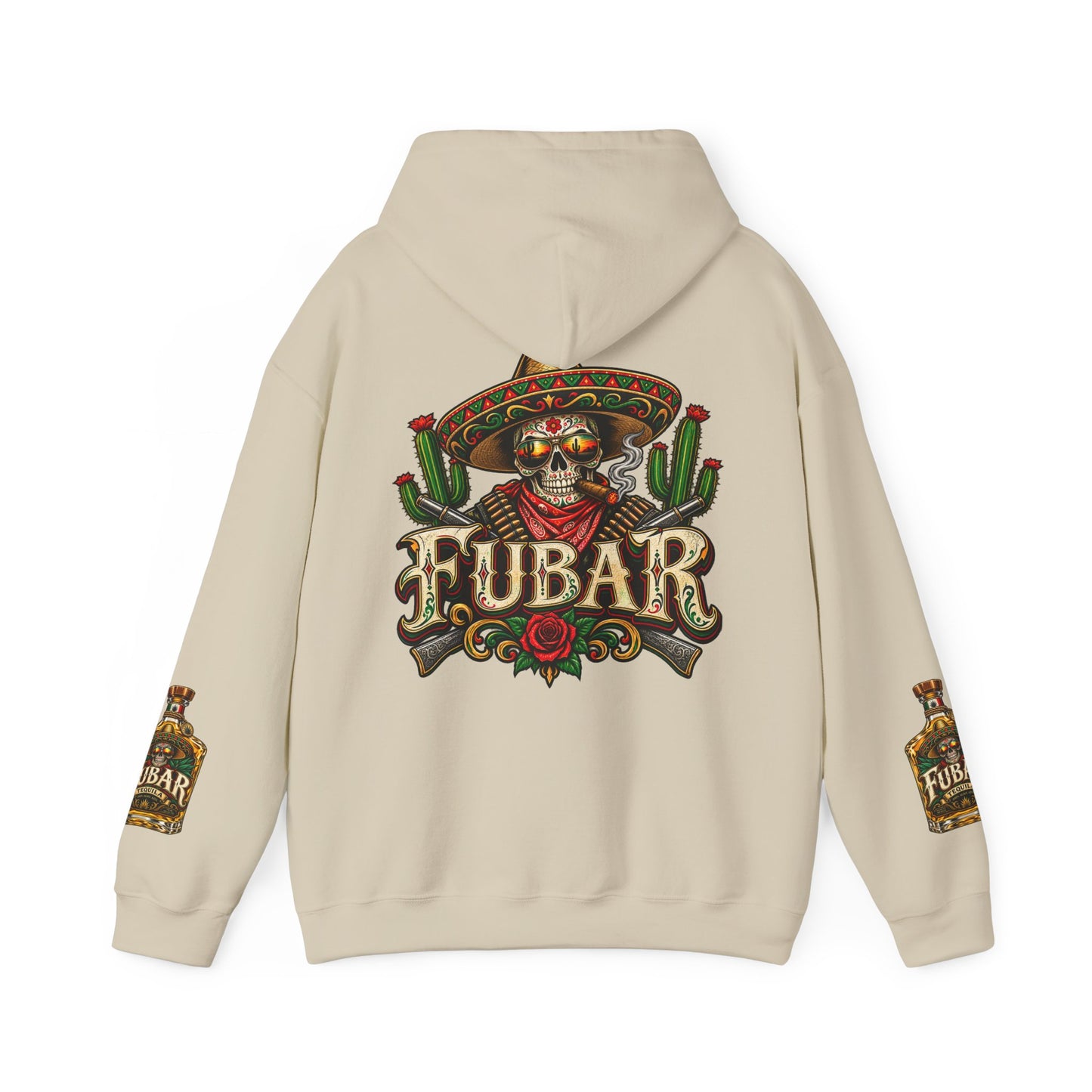 FUBAR Skull Hoodie – Day of the Dead Party Pullover