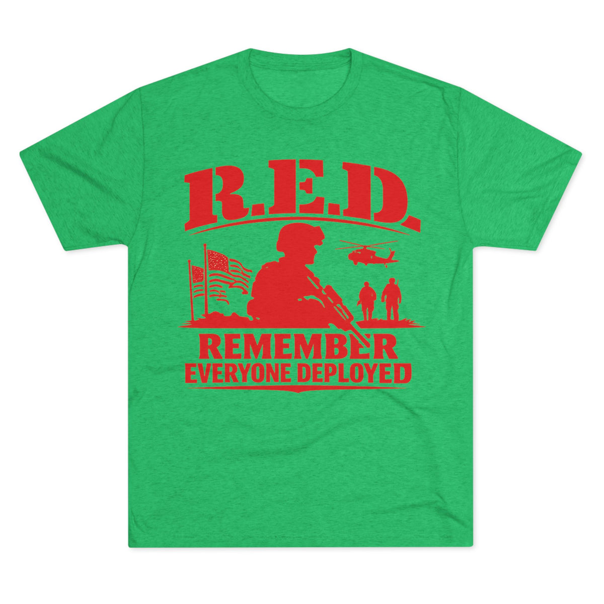 Remember Everyone Deployed (R.E.D.) Military Tribute T-Shirt