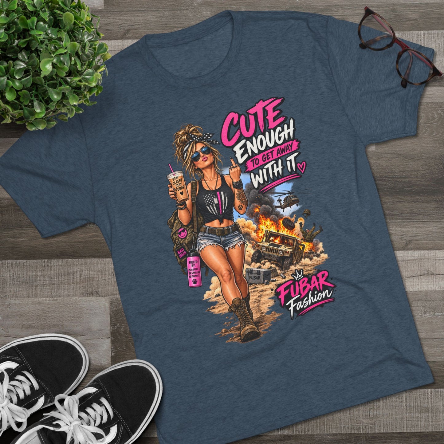 Women's Cute Enough To Get Away With It Tee
