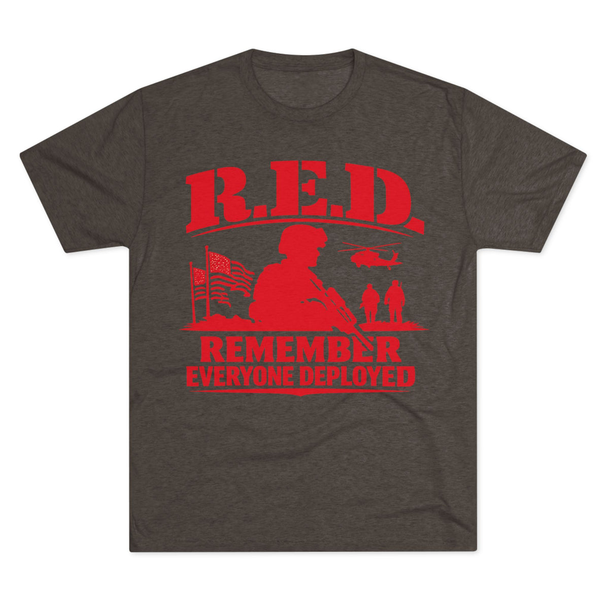 Remember Everyone Deployed (R.E.D.) Military Tribute T-Shirt