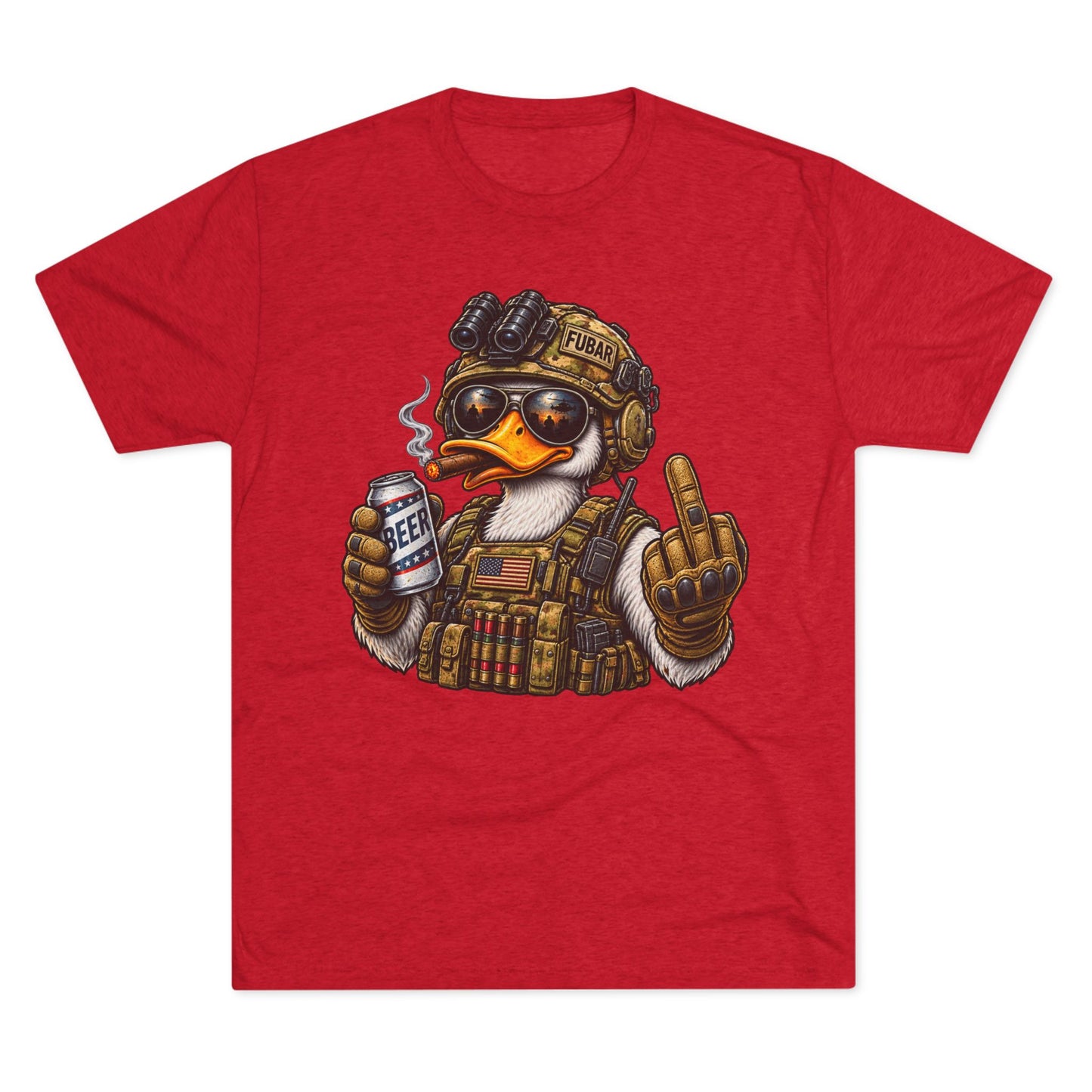 Tactical Duck Graphic Tee with 'FUBAR' Crest