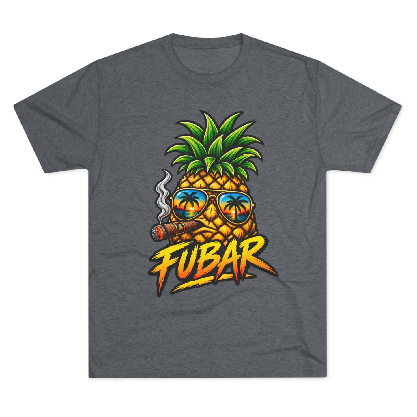 FUBAR Pineapple T-Shirt — Tropical Sunglasses Graphic Tee