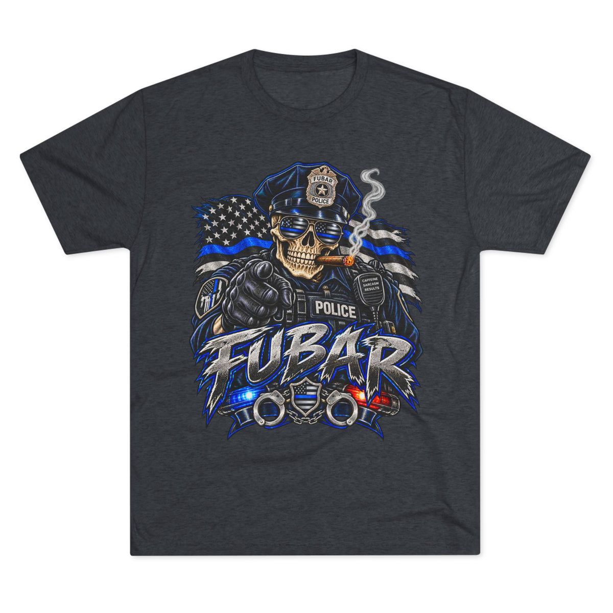 Police FUBAR Skull Tee