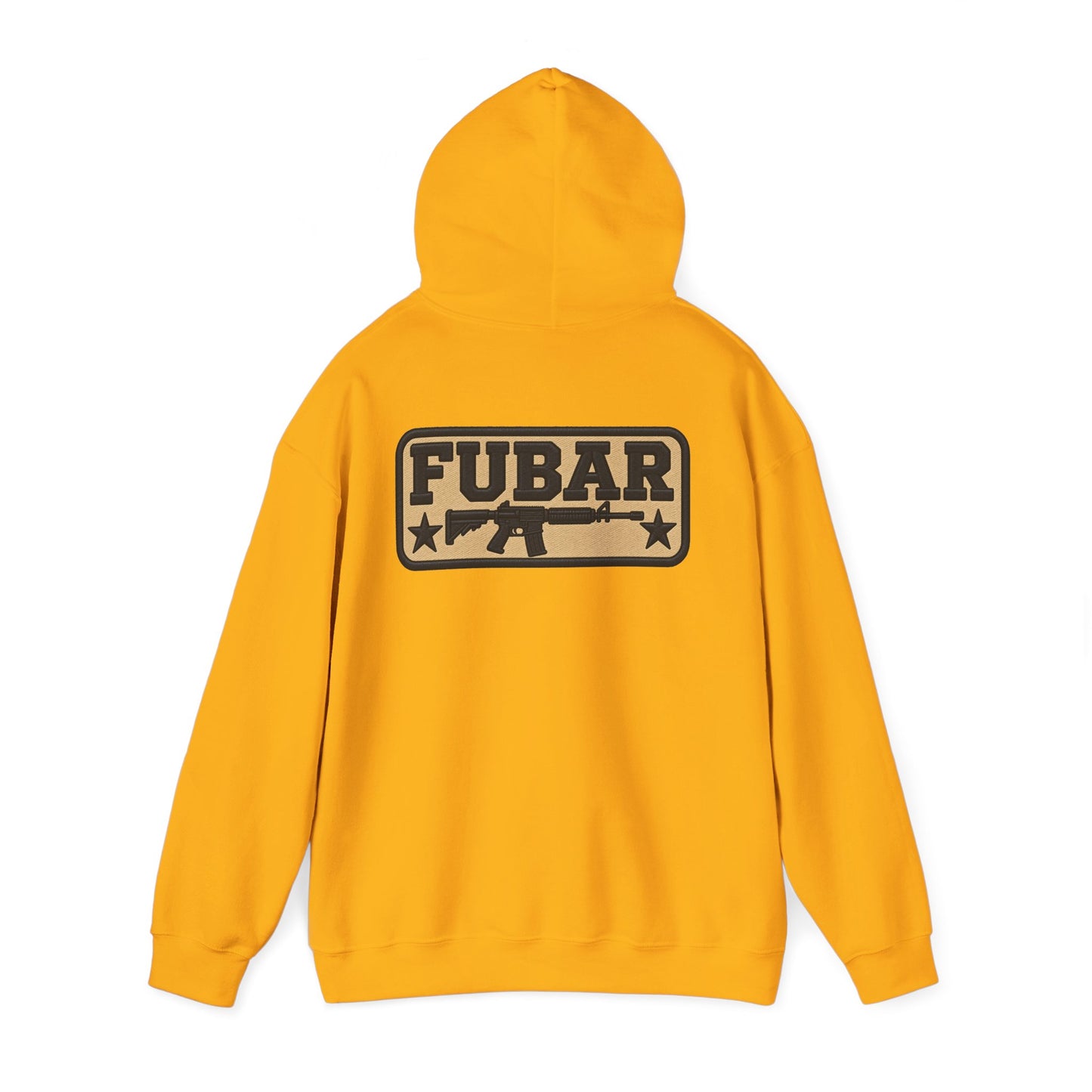 Military-Inspired Gun Graphic Pullover