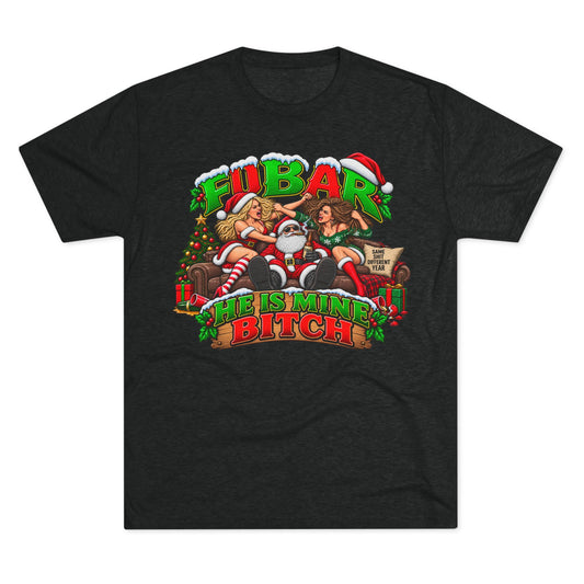 "He Is Mine, Bitch" Holiday Graphic Shirt
