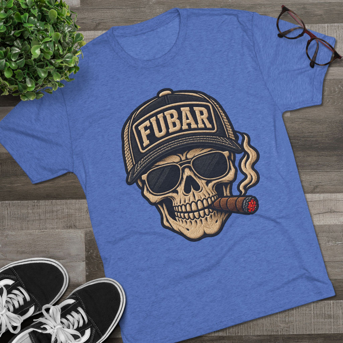 FUBAR Skull Cigar T-Shirt