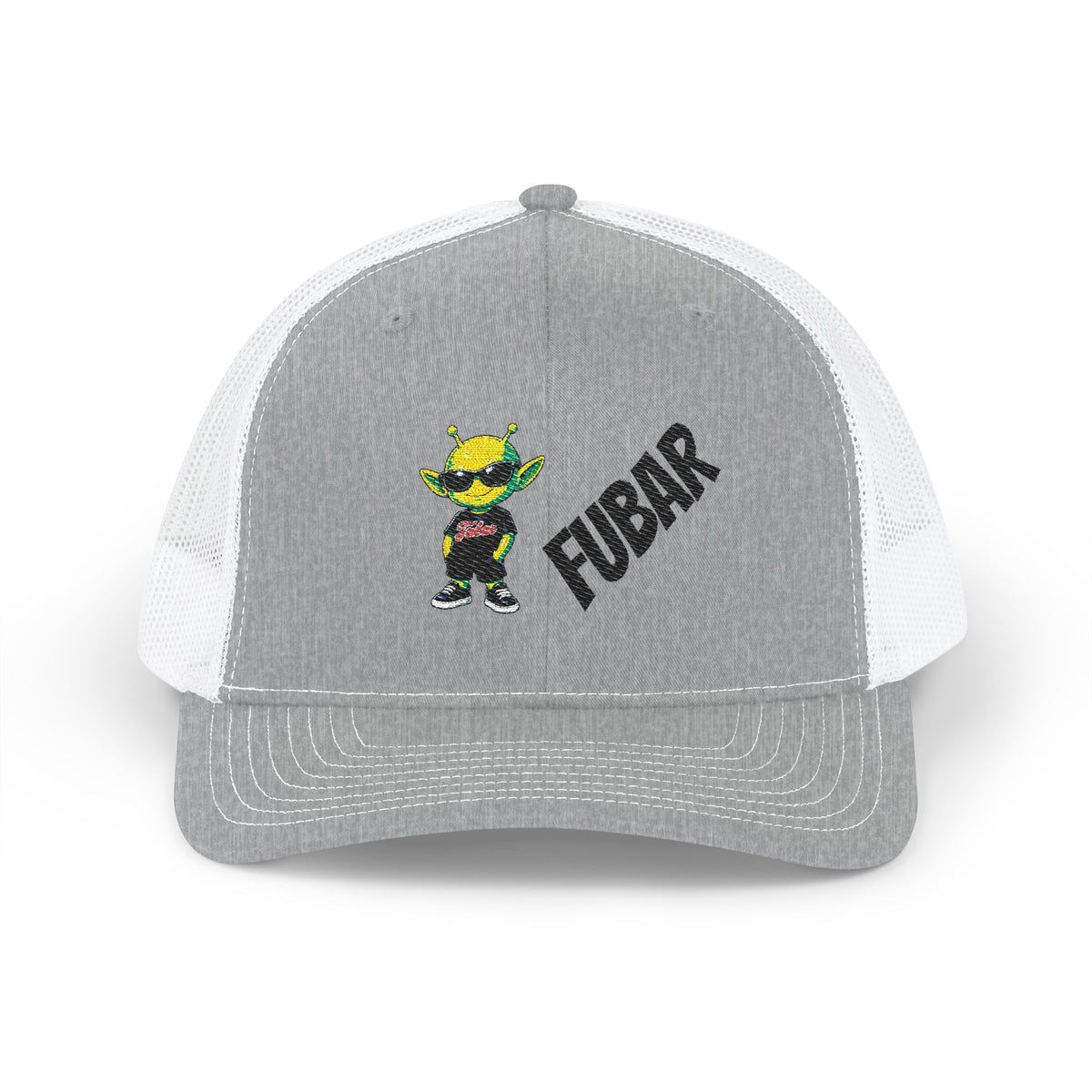 Richardson Trucker Cap with Retro Alien Patch (Embroidered)