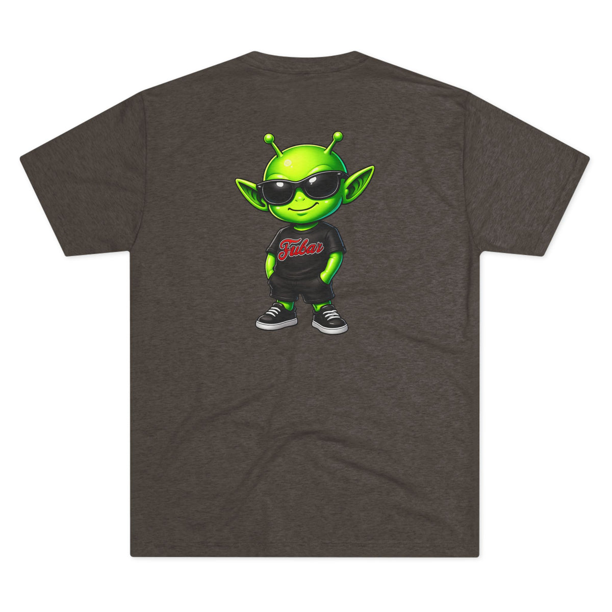 Distressed American Flag & Neon Green Script