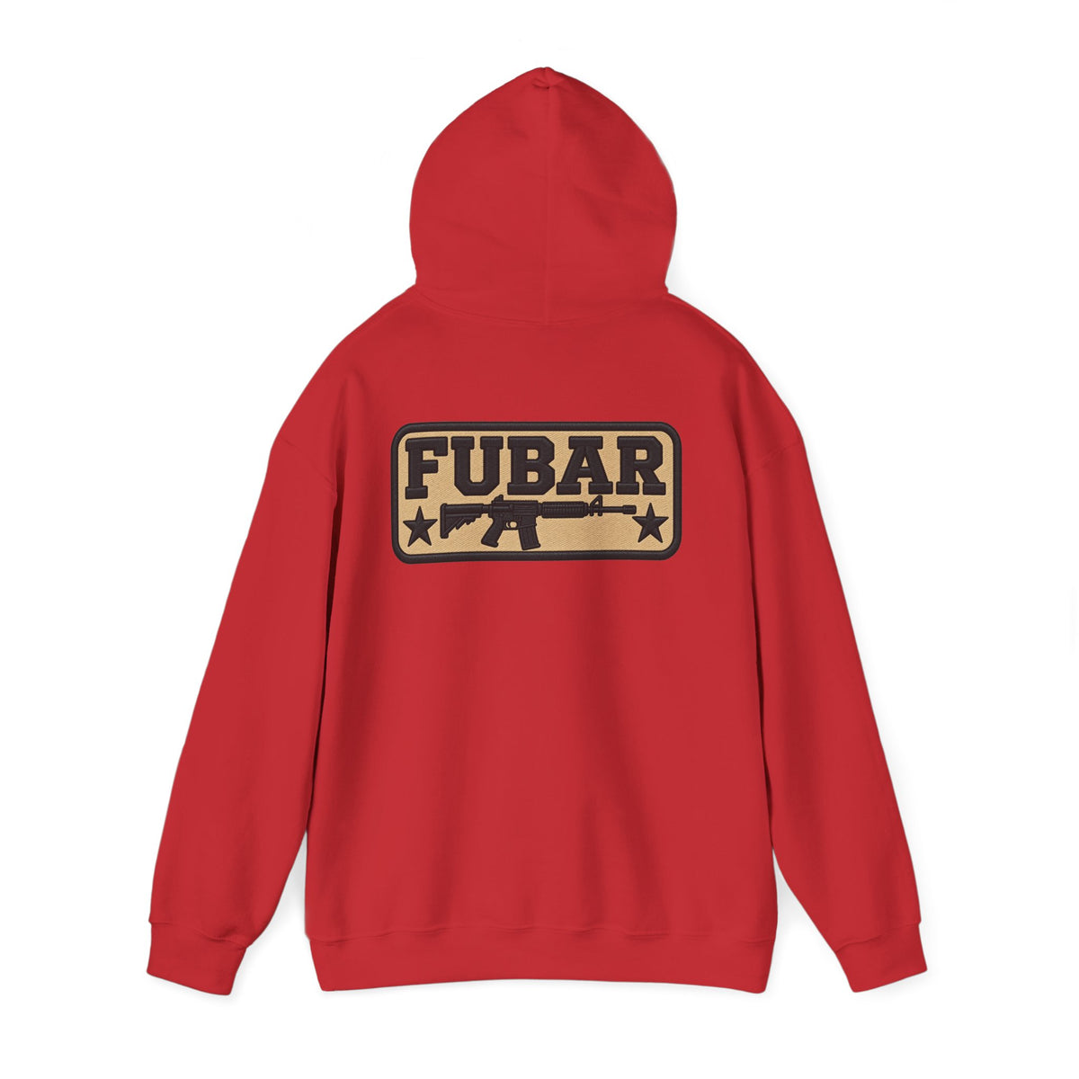 Military-Inspired Gun Graphic Pullover