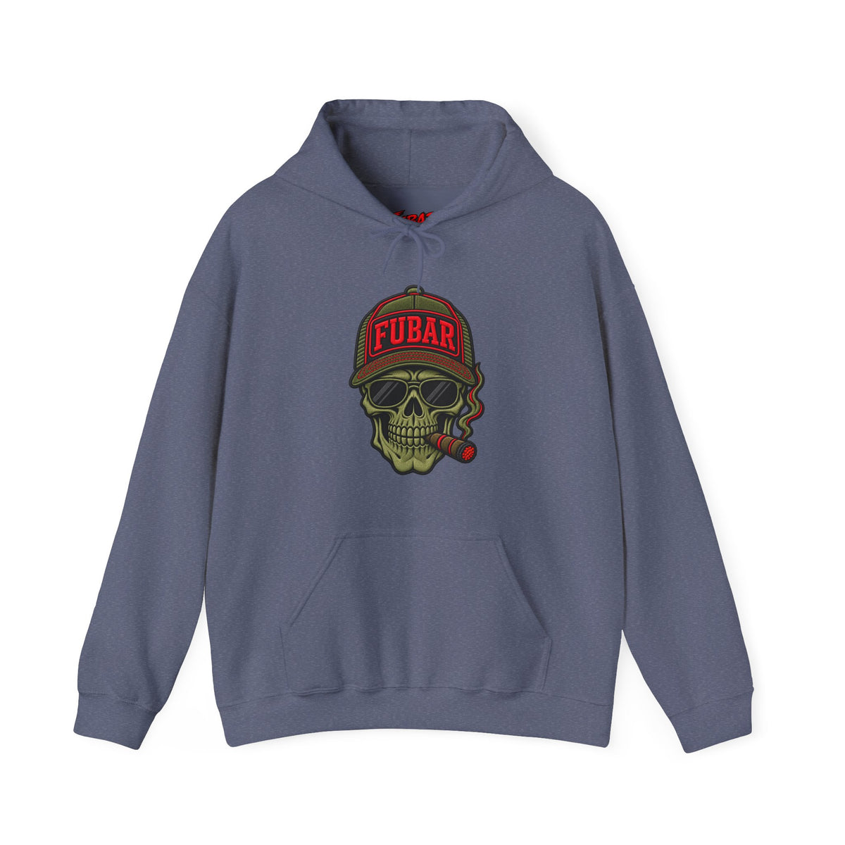 FUBAR Skull Hoodie – Tactical Skull & Rifle Graphic Pullover