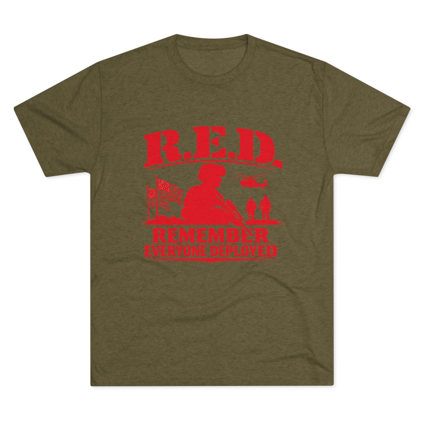 Remember Everyone Deployed (R.E.D.) Military Tribute (T-Shirt)