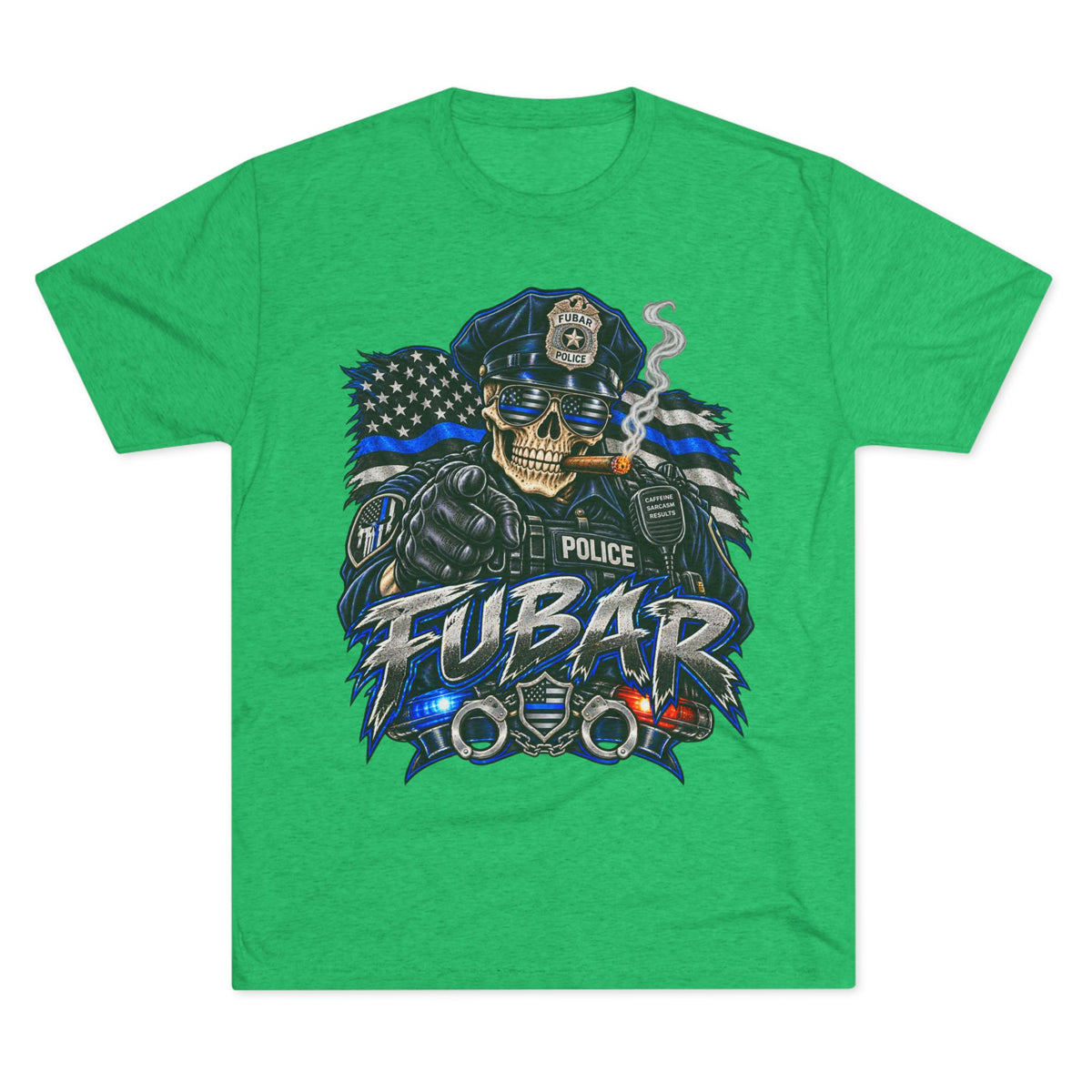 Police FUBAR Skull Tee