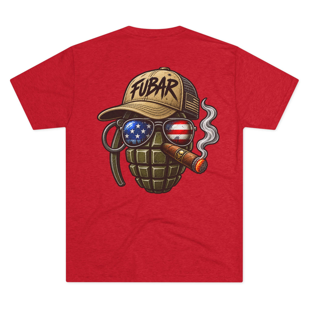 Vintage Pin-Up Soldier & 'FUBAR' Grenade Design