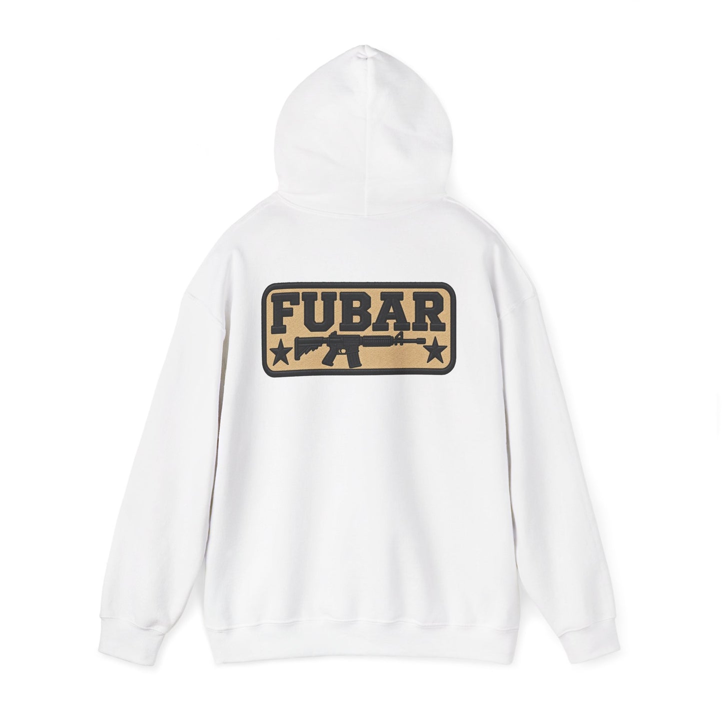 Military-Inspired Gun Graphic Pullover