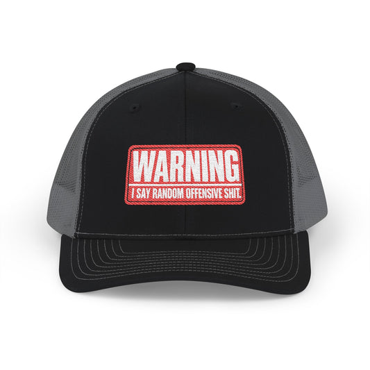 Richardson-Warning- Snapback Trucker Cap (Embroidered)