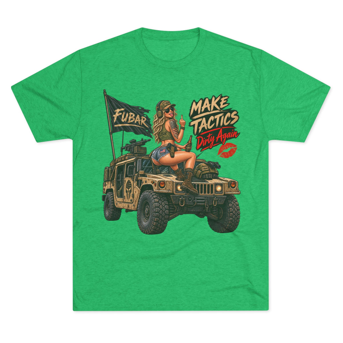 FUBAR Military Humvee Pinup Shirt