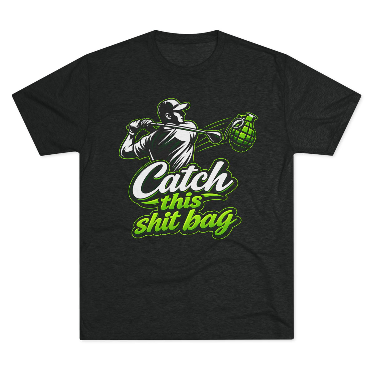 Catch This Shit Bag Baseball Tee
