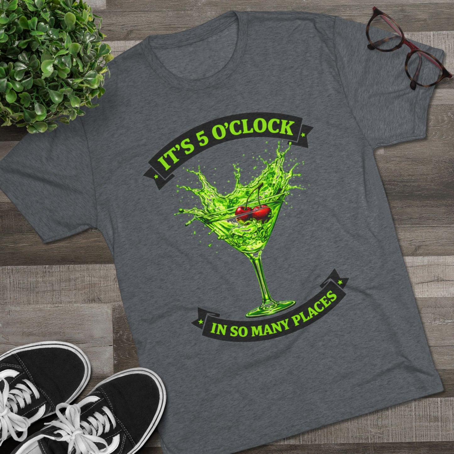 "It's 5 O'Clock in So Many Places" Green Martini