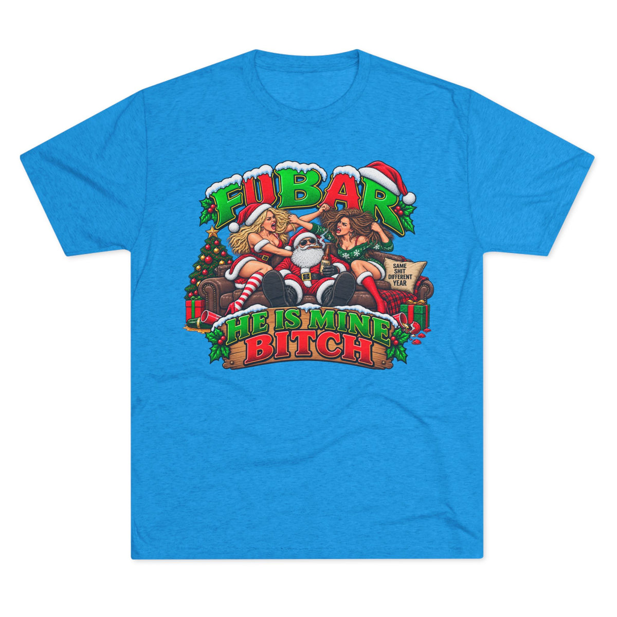 "He Is Mine, Bitch" Holiday Graphic Shirt