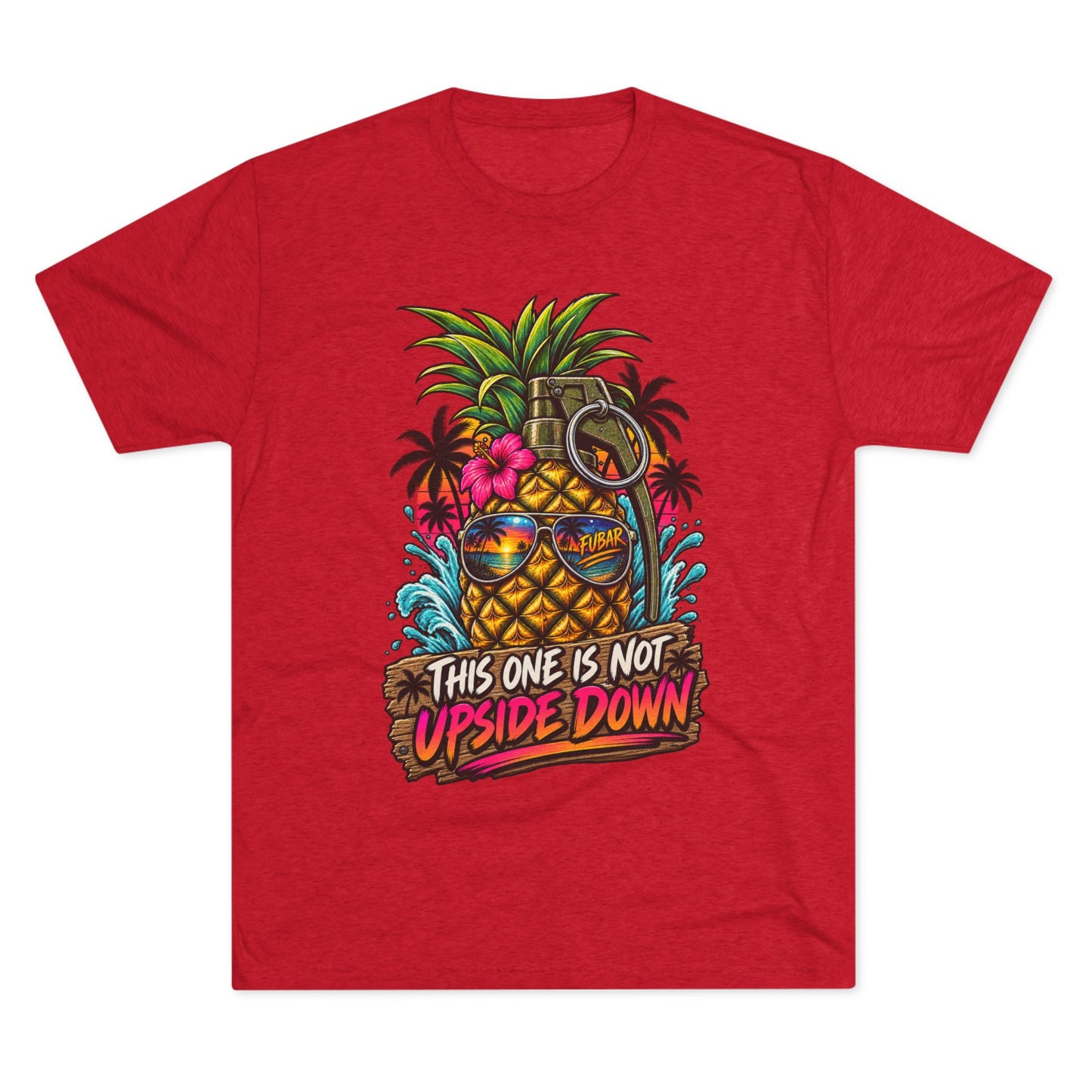 Pineapple Grenade Tee "This One Is Not Upside Down"