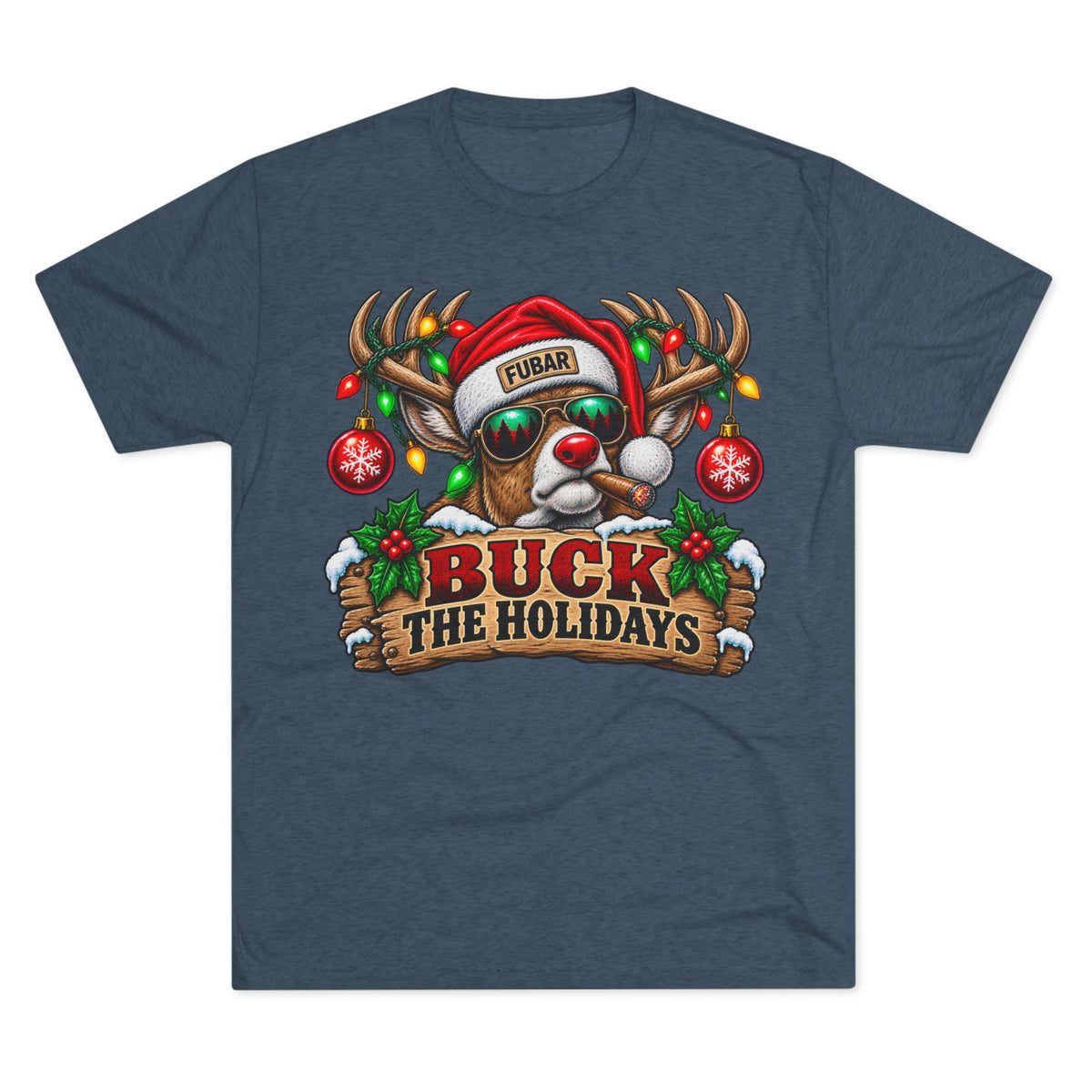 Buck the Holidays Reindeer T‑Shirt