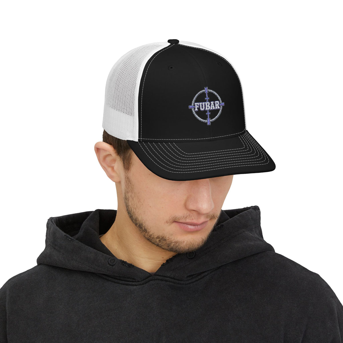 Richardson FUBAR Target Snapback Trucker Cap (Embroidered)