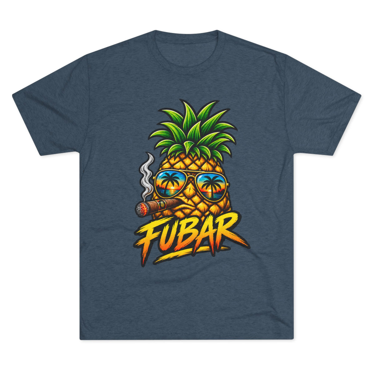 FUBAR Pineapple T-Shirt — Tropical Sunglasses Graphic Tee