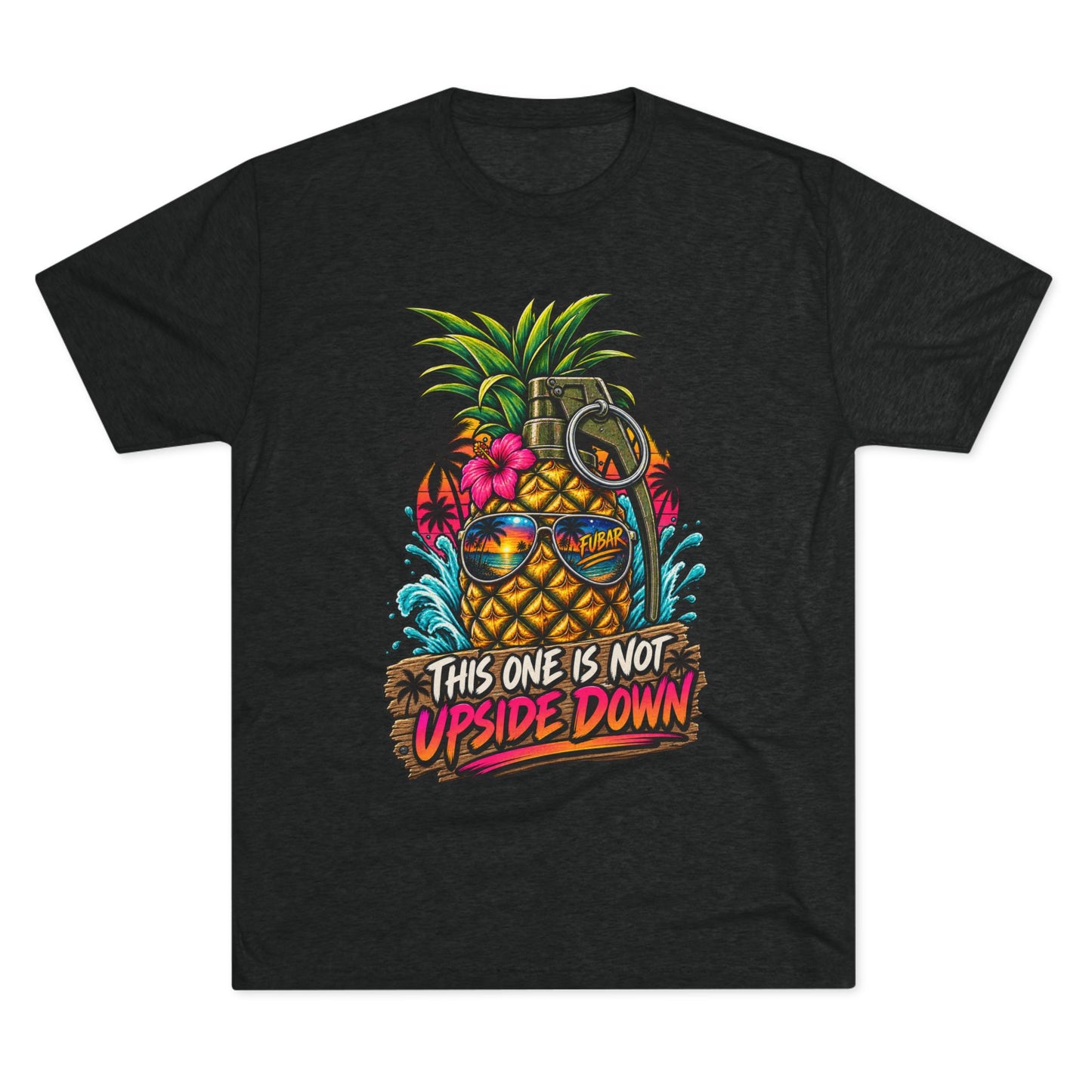 Pineapple Grenade Tee "This One Is Not Upside Down"