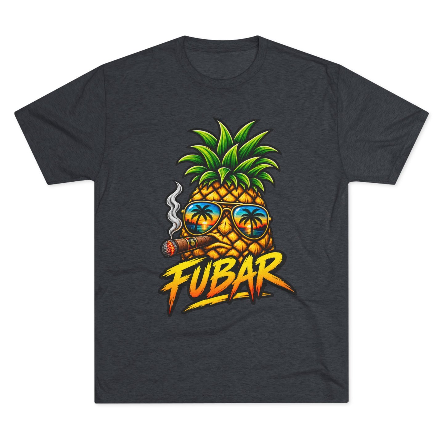 FUBAR Pineapple T-Shirt — Tropical Sunglasses Graphic Tee