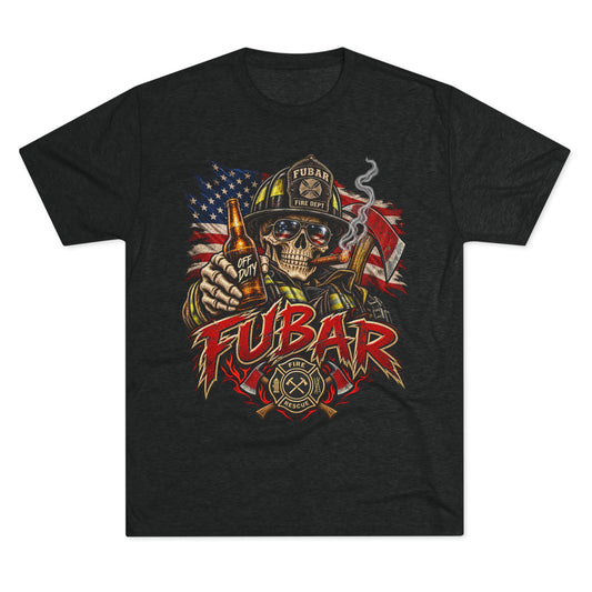 FUBAR Skull Firefighter Tee